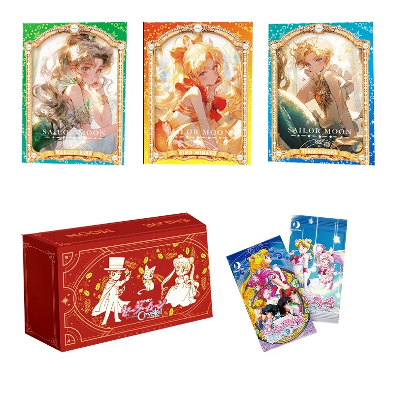 

Genuine Anime Sailor Moon Cards for Kids Rare Limited SSR Bishōjo Warrior Classic Character Collection Flash Cards Toys Gifts