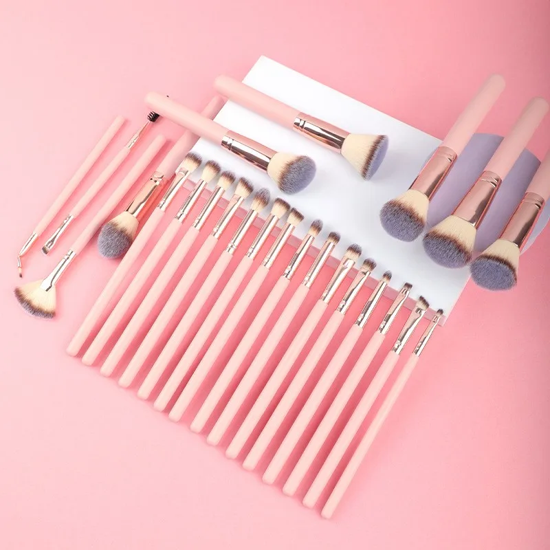 Pinceaux de maquillage professionnels doux et moelleux, outils de maquillage, fard à barrage, fond de teint, fard à joues, mélange, beauté, 24 pièces