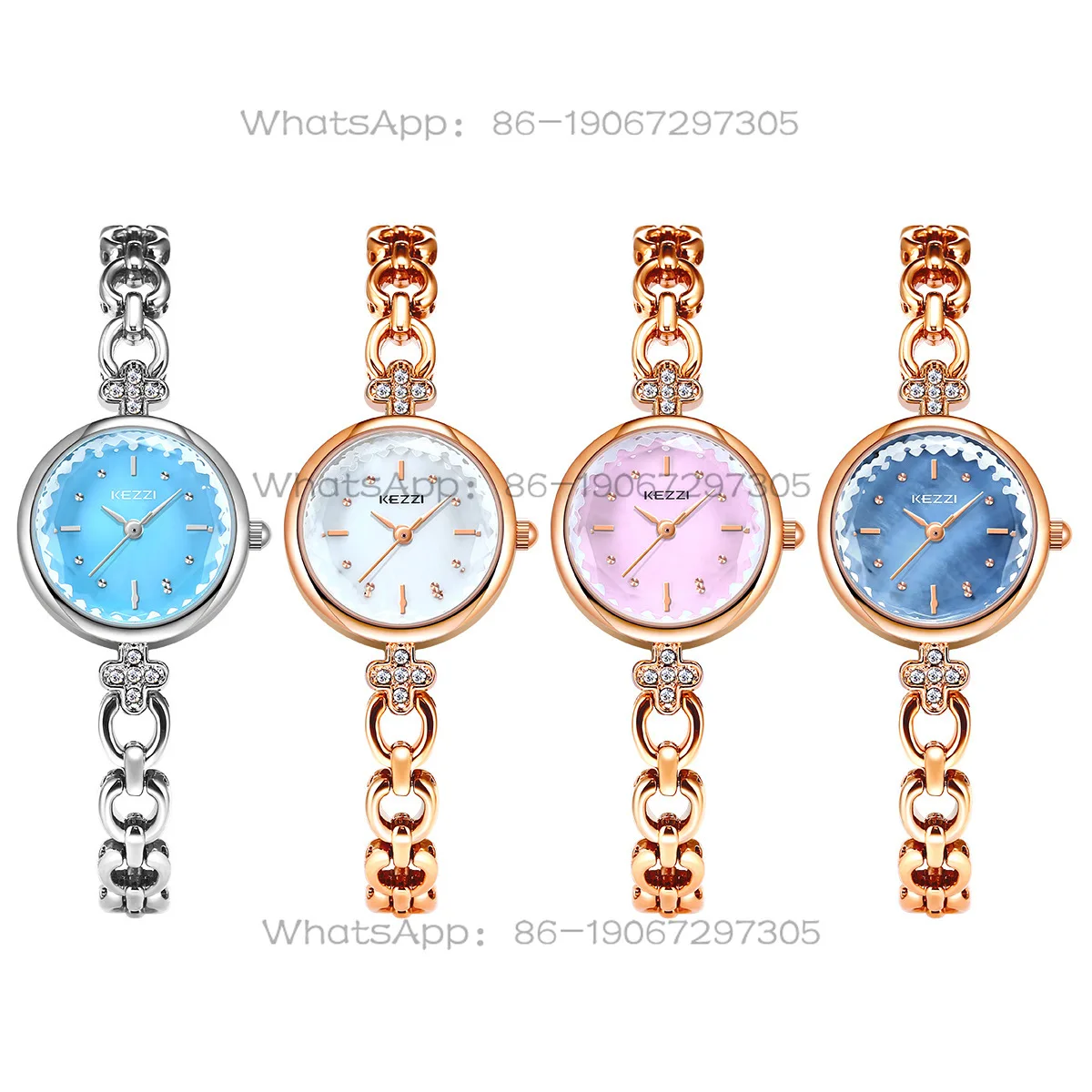 

Customized thin strap watch girls niche fresh watch student party girl half bracelet women's watch