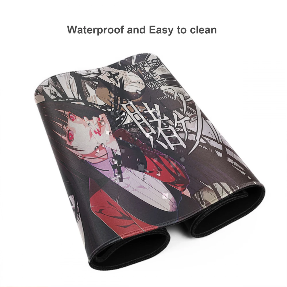 Anime kakegurui yumeko jabami mouse pad gamer grande novo computador mousepads teclado almofada anti-derrapante tapete do mouse