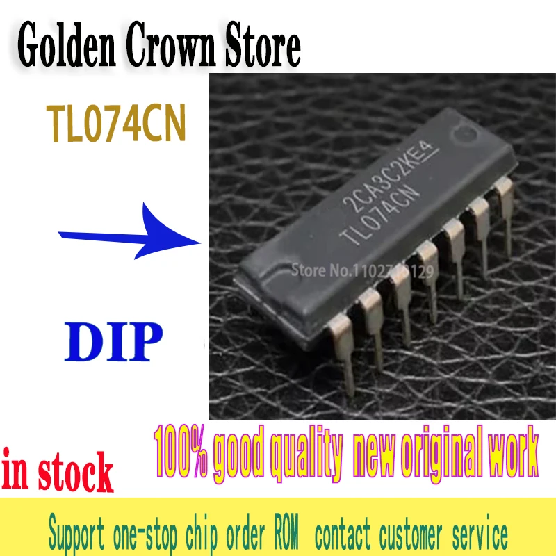 

10Pcs/Lot New original TL074CN TL074 DIP-14 In Stock