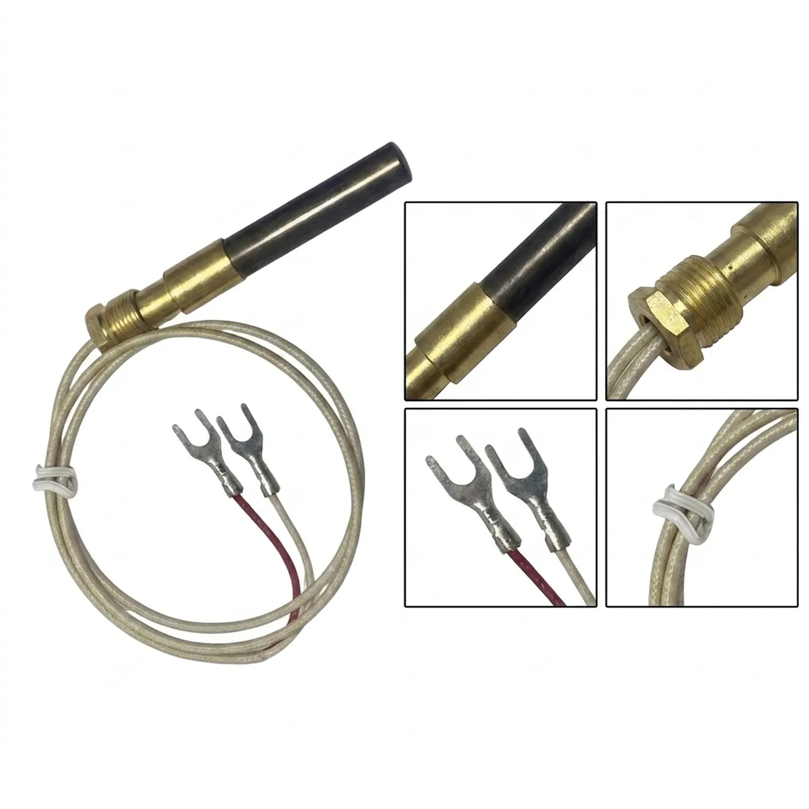 Thermopile Thermocouple for pilot Generator Gas Fireplace Heater Temperature Sensor Construction Fireproof Design