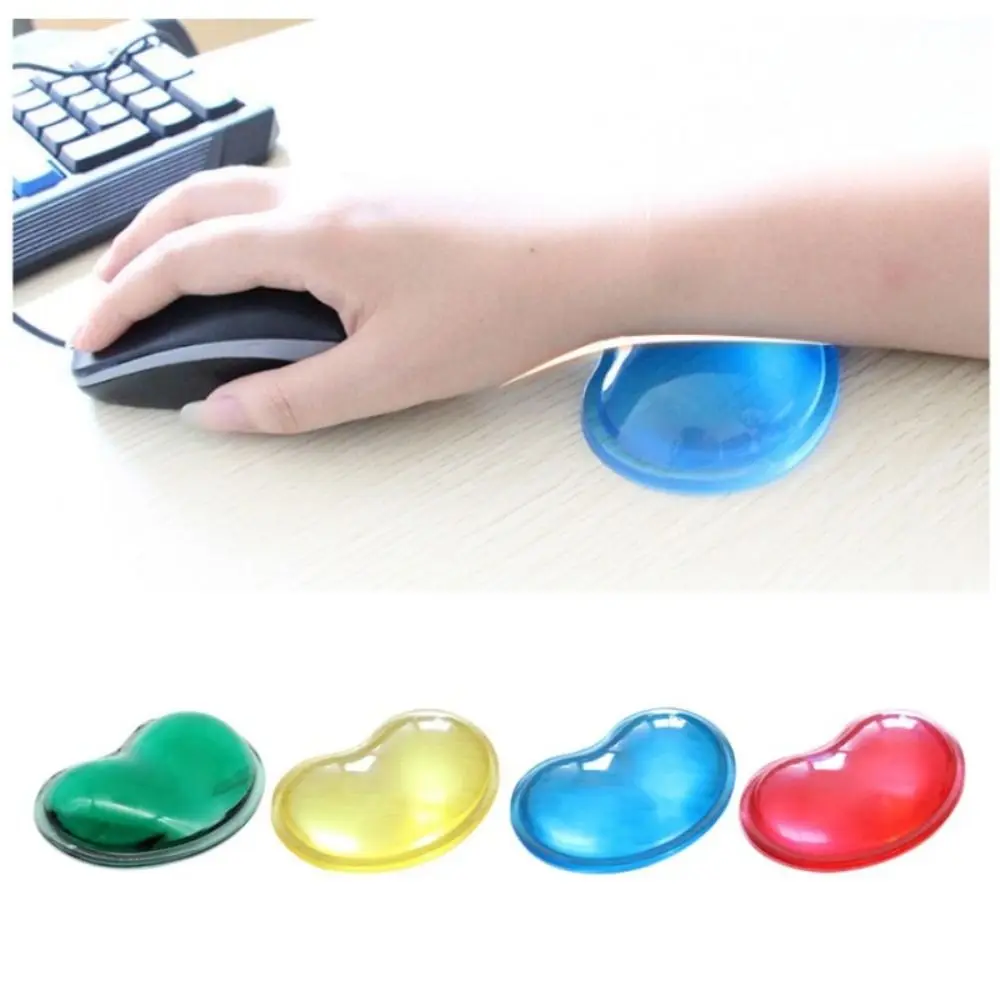 Fashion Silicone Heart-shaped Wrist Mouse Pad Quality Wavy Comfort Gel Computer Mouse Hand Wrist Rests Support Cushion Pad