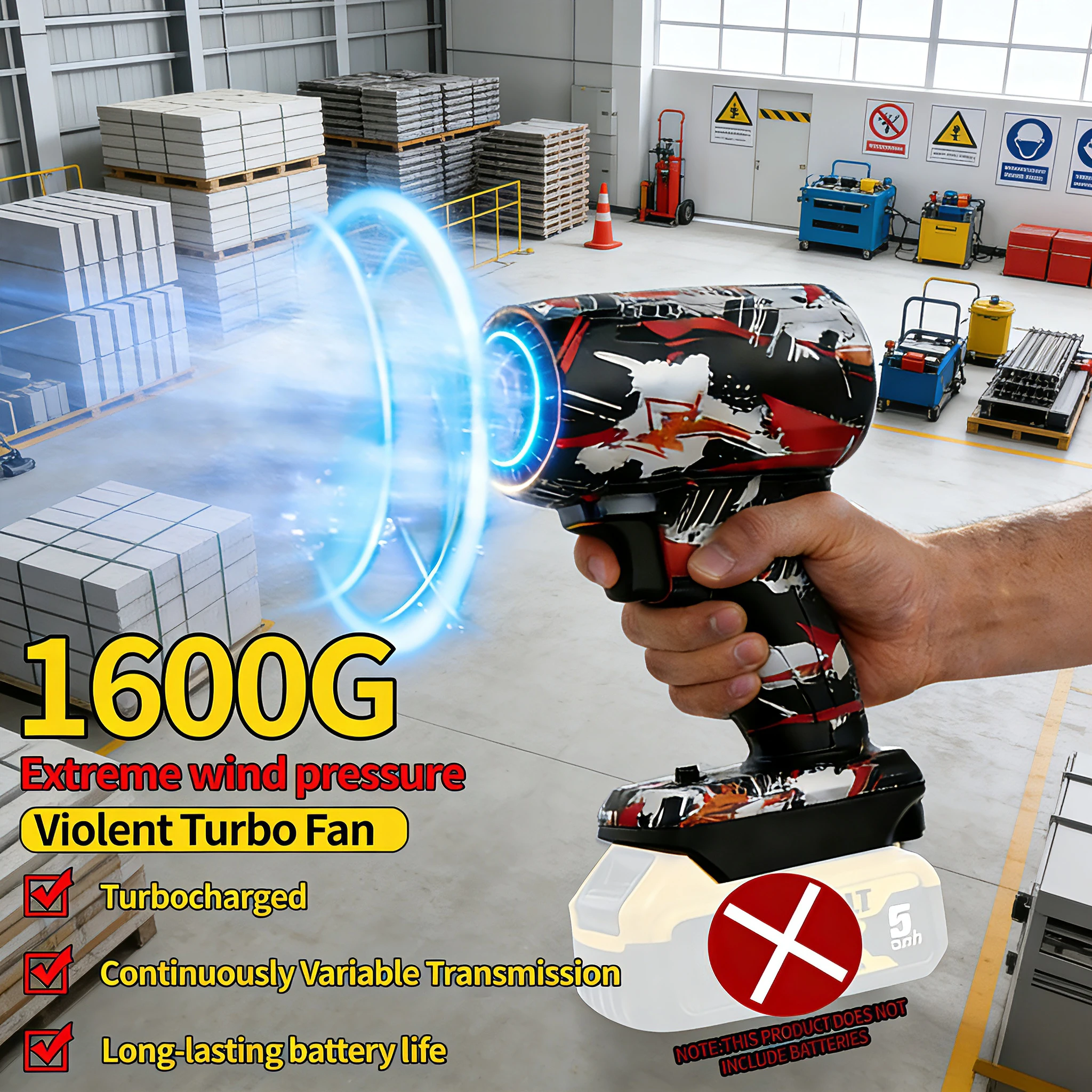 

High-performance, powerful turbofan with 50 bypass ratio, silver-red color,The rotational speed is 40,000 RPM,extensive use.