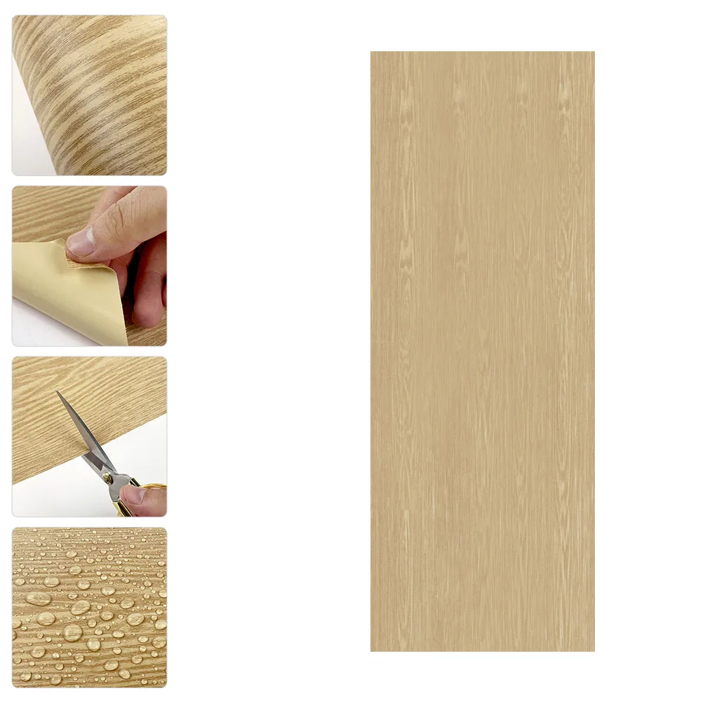 ملصق أرضية قابل للتقشير واللصق من مادة PVC المقاومة للماء، ألواح أرضية خشبية قابلة للإزالة لتزيين الأرضيات اللاصقة للمكتب المنزلي
