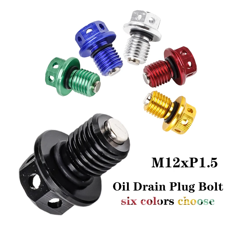 M12 Oil Drain Plug Bolt For Honda XR CRF 50 70 80 100 CR500 CR125R CR250R CRM250 CRF250L/M XR250 XR400 XR600R XR650R CRF1000L