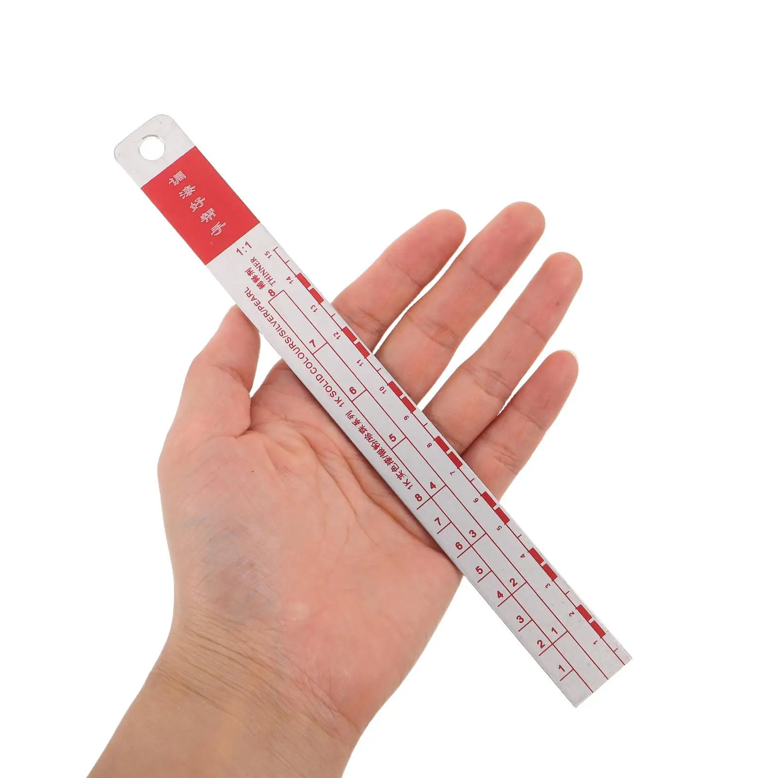 

2Pcs Automotive Paint Mixing Ratio Ruler Metal Standard Paint Measuring Scale Tool Car Coating Color Matching Mixing Supplies