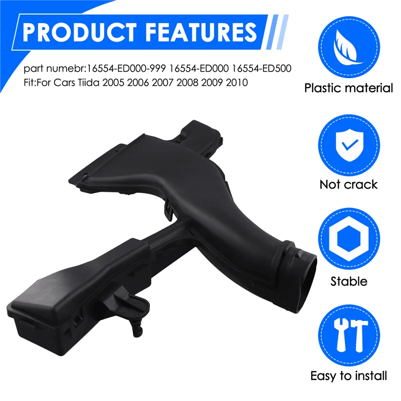 

AB16-16554-ED000-999 Автомобильный воздухозаборный шланг для Nissan Tiida 2005 2006 2007 2008 2009 2010