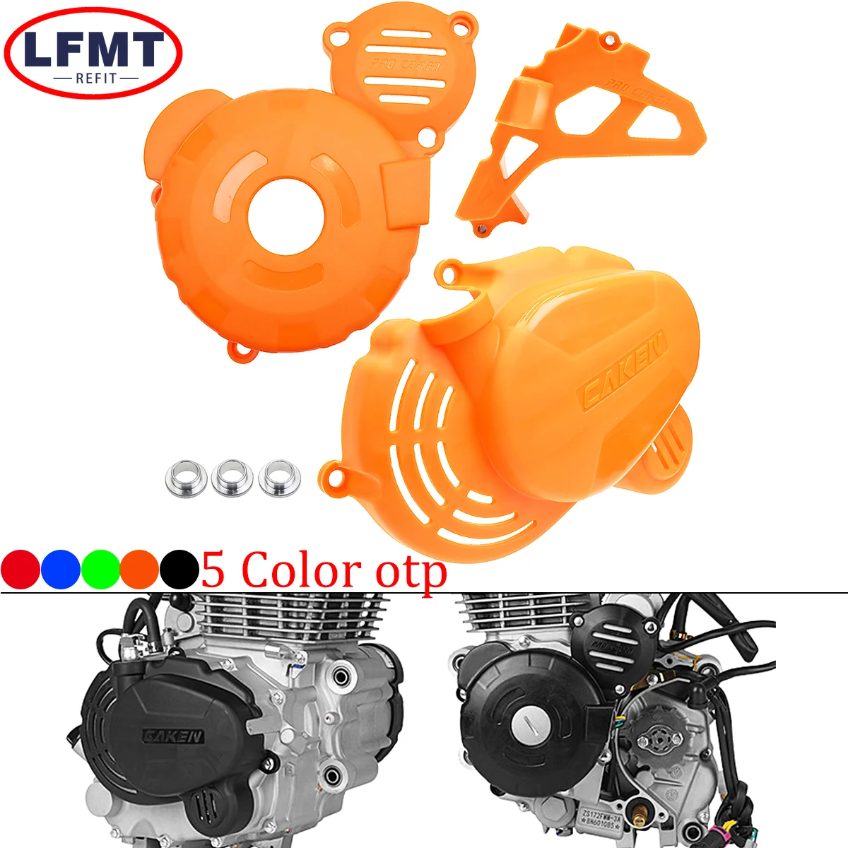 

Motorcycle Plastic Engine Clutch Guard Water Pump Cover Ignition Protector For ZongShen CB250F ZS172FMM-3 Engine KAYO MOTAX MXR