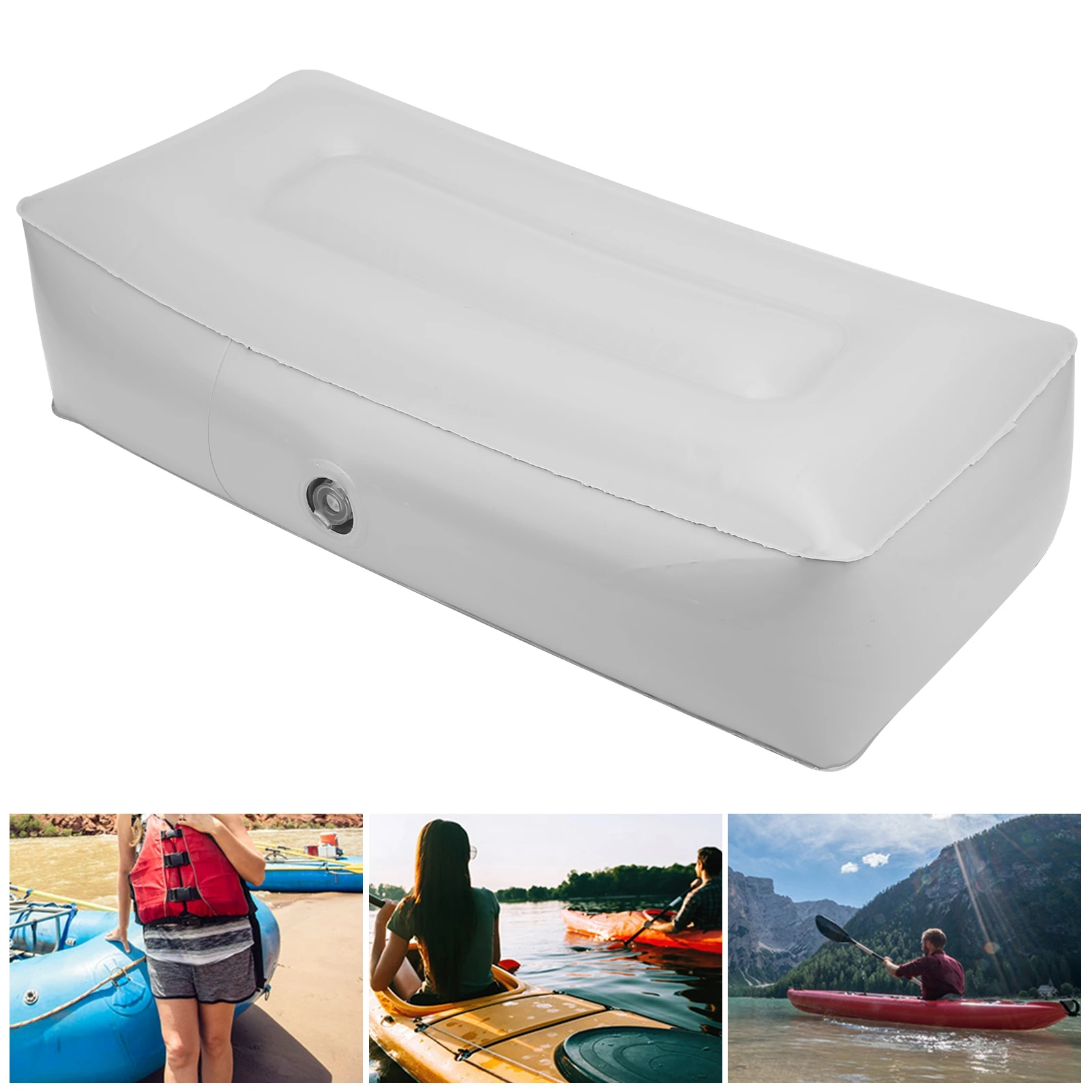 Kayak Inflatable Seat Cushion Soft Pvc Moistureproof Fishing Boat Accessories Outdoor Tools