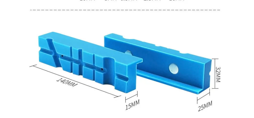 Imagem -06 - Milling Magnetic Jaw Clamps Bench Vice Pad Ferramentas para Gripping Encaixe de Tubulação Mecânica Protetor Fixo 5.5in Par
