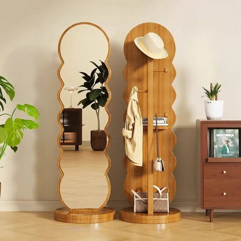 مرايا للفتيات الاسكندنافية لكامل الجسم، مرآة مكياج فاخرة كبيرة الحجم، ديكور فاخر وحديث، أثاث منزلي من Miroir Sur Pied