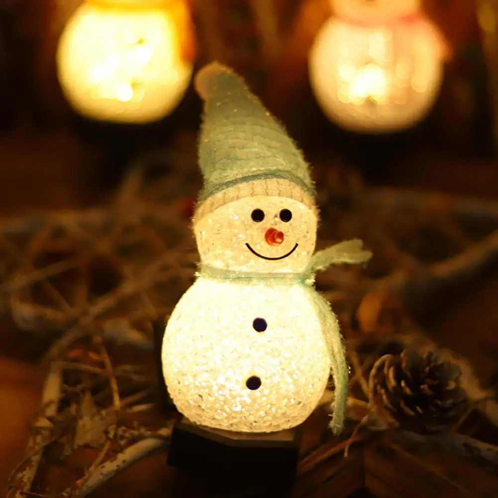 

Outdoor Lamp Solar Ground Lamp Festive Solar Snowman Pathway Lights Energy-saving Outdoor Decor for Garden Yard for Christmas