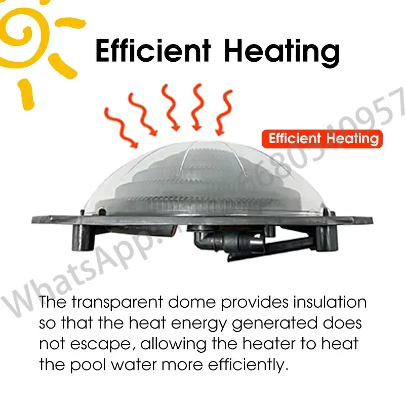 Portable Pool Solar Heating System Pool Heater Controller Swimming Solar Heat Pump Water Heater for Above Ground Pool - view 5