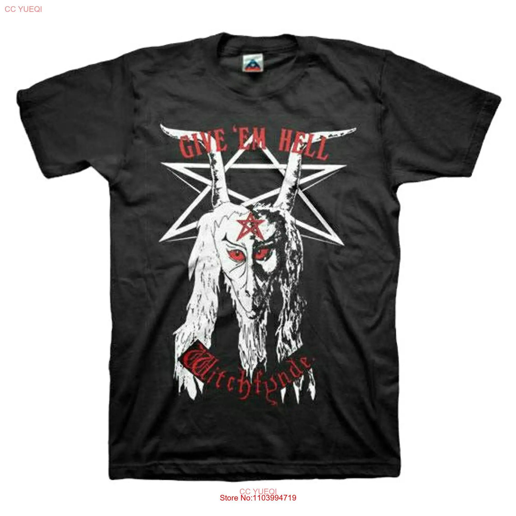 Witchfynde Give Em Hell T Shirt long or short sleeves