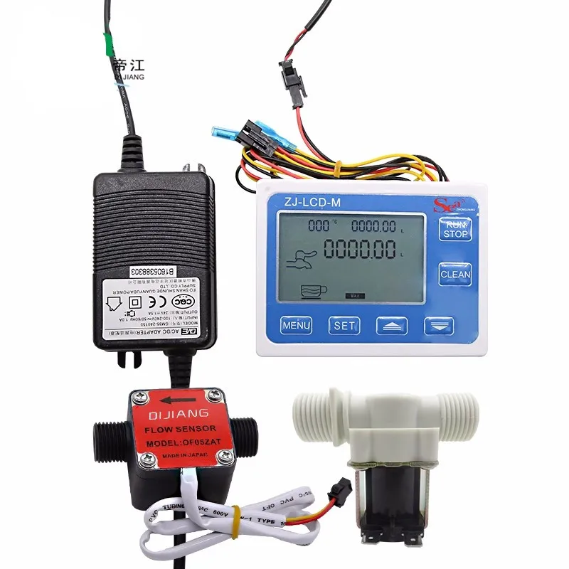 

OF05ZAT G1/2 DN15 Diesel Gasoline Gear Flow Meter Counter Indicator Sensor + Liquid Fuel Oil Flow Meter LCD Display with Adapter