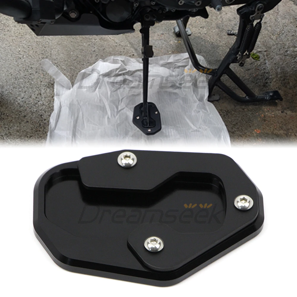 

Motorcycle Side Stand Enlarge Kickstand Extension Pad for Harley Pan America 1250 RA1250S 2020-2023 Black Foot Stand Base Plate