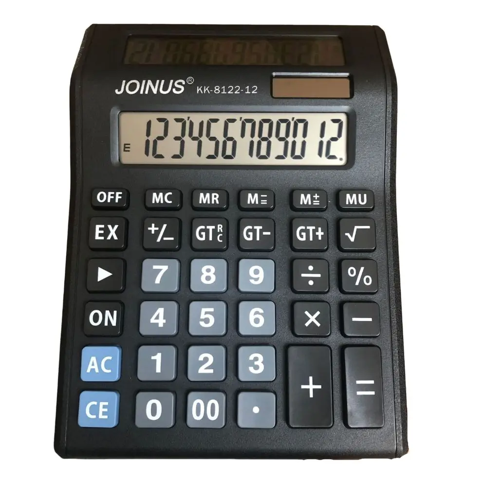 

Multifunctional Solar Dual-Screen Calculator Efficient Calculation Stationery 12 Digits Calculator Portable Easy To Use