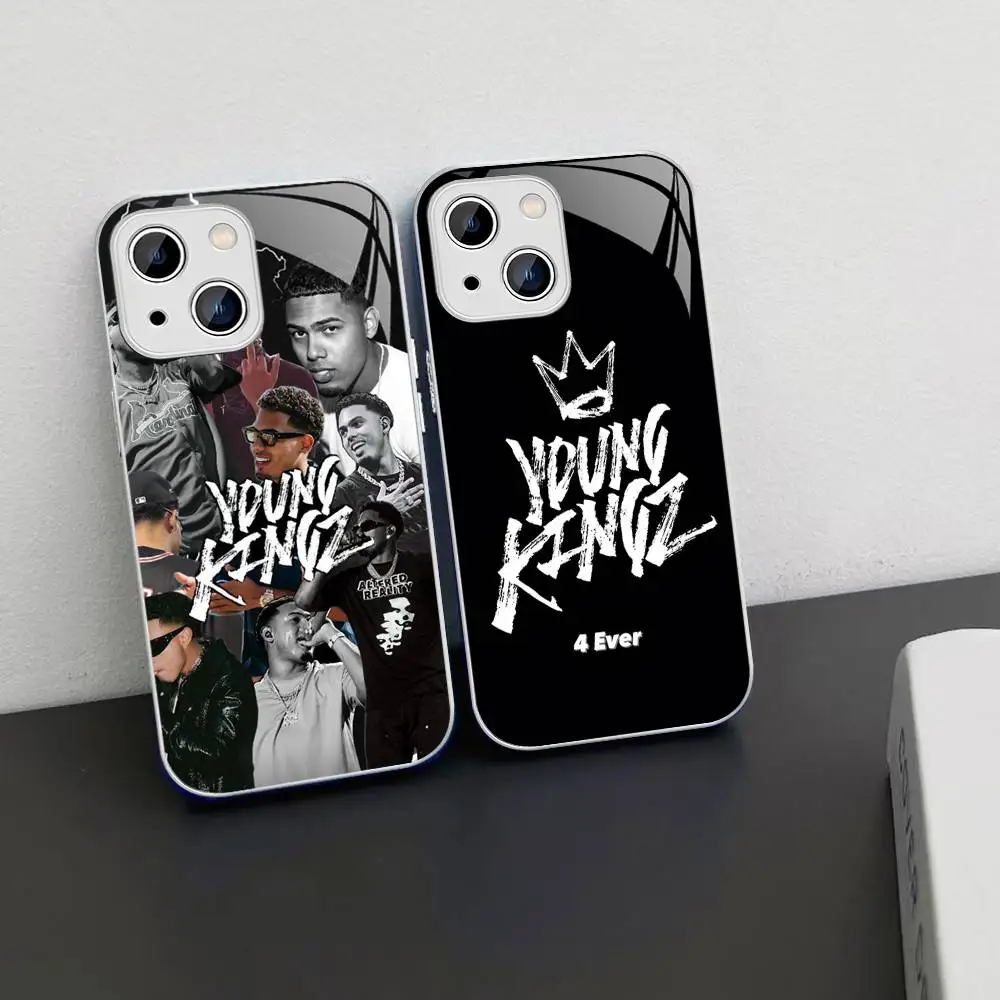 

Myke Towers Rapper For IPhone 14 13 12 Mini 11 Pro XS Max X XR 14 Plus Tempered Glass Cover