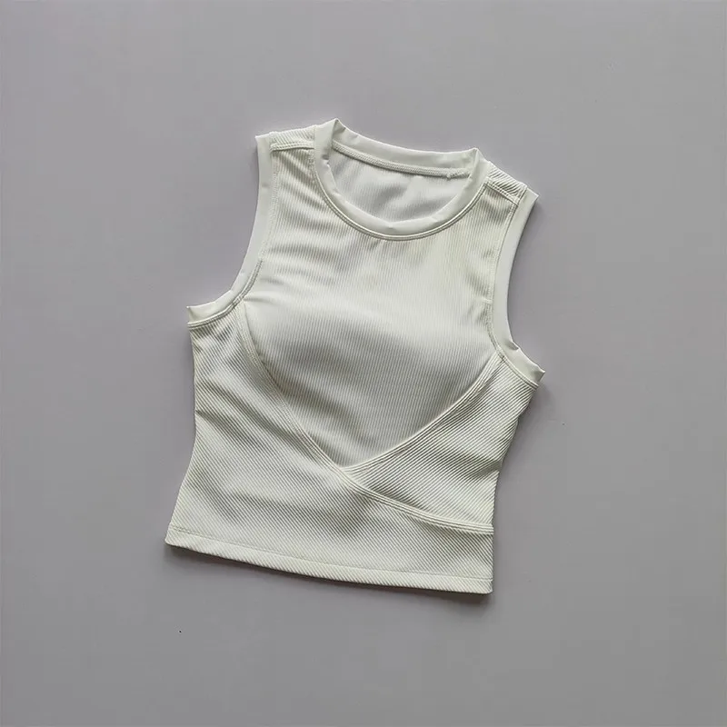 Damen Yoga-BH Hochfester Stoßfester Sport-BH Gepolsterte Sport-Unterwäsche Push-Up Fitness-Top Lauf-BH Gym-BH – Detail 9