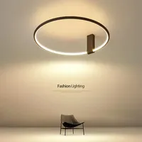 Ring Minimalist Bedroom Lamp Nordic Danish Designer Modern Restaurant Bedroom Study LED Ceiling Lamp Home Lighting Decoration