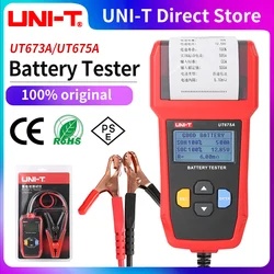 UNI-T Tester batteria per auto UT673A UT675A 12V 24V DC Tester di carico misuratore di capacità controllo batteria circuito di ricarica Test di avviamento