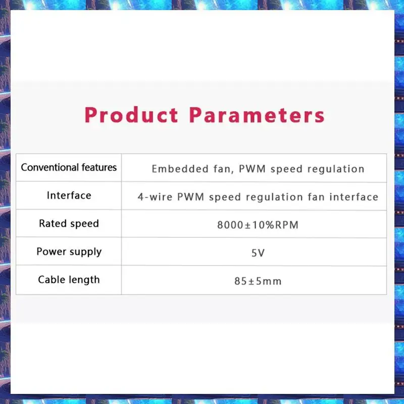 

Встроенный охлаждающий вентилятор 2025 для радиатора Raspberry Pi CM5 с вентилятором с регулируемой скоростью ШИМ-разделительной колонкой 1,5 мм, встроенное охлаждение
