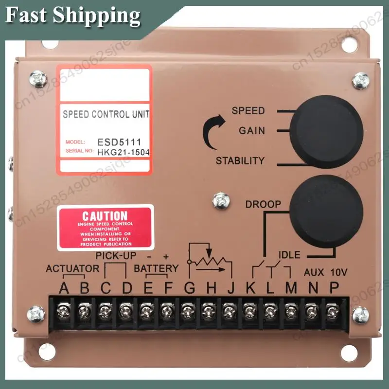 

-ABKM Engine Motor Speed Regulator ESD5111 Genset Adjustment Controller Power Supply Ac Generator Part 12V 24V Speed Govornor