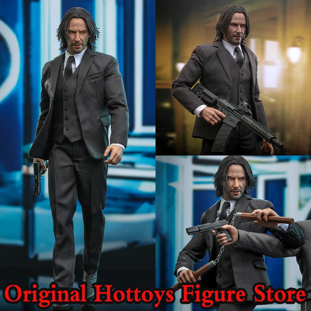 HOTTOYS HT MMS729 1/6 Scale Male Soldier Keanu Reeves John Wick：Chapter 4 John Wick Full Set 12-inches Action Figure Doll