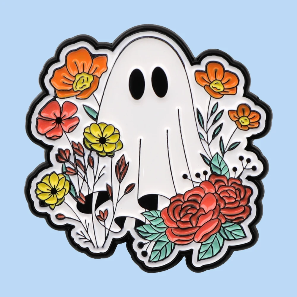 Halloween Ghost Enamel Pin Brooch for Clothes Briefcase Badges on Backpack Accessories Lapel Pins Decorative Jewelry