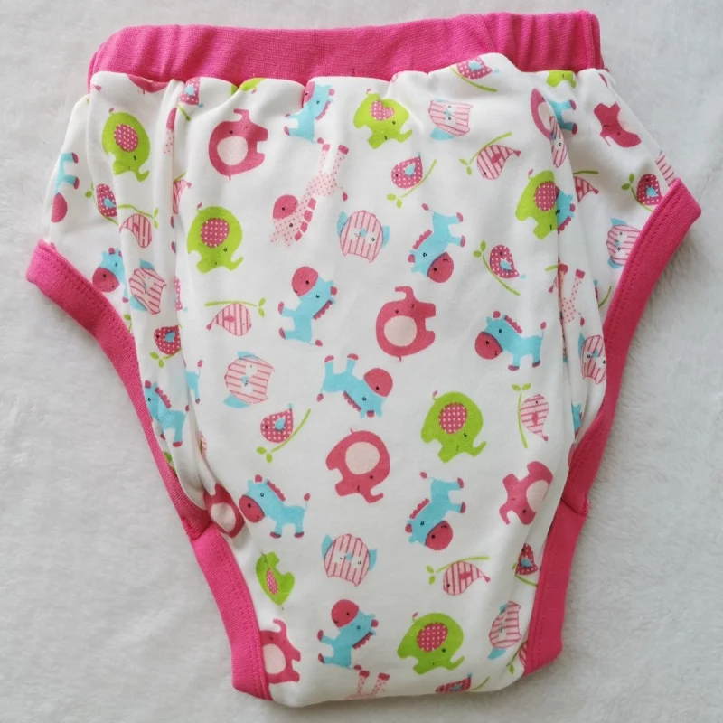 الكبار المطبوعة الوردي الحصان سروال التدريب الكبار الطفل موجز مع الحشو داخل Abdl بانت DDLG قابلة لإعادة الاستخدام الحفاضات سراويل