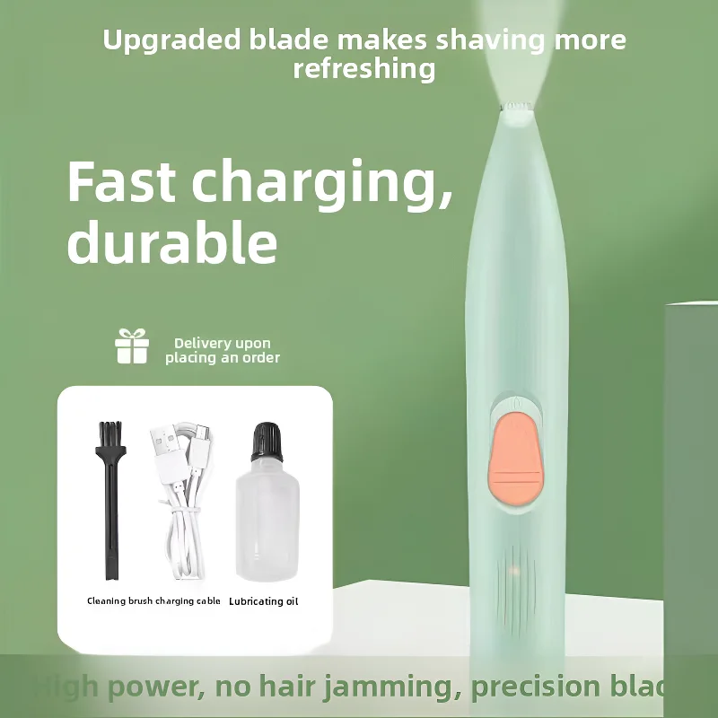 Pet electric clipper, pet foot hair trimmer, 360 ° pet hair trimmer, pet beauty and hairdressing trimmer, USB charging 500mah gallery 5