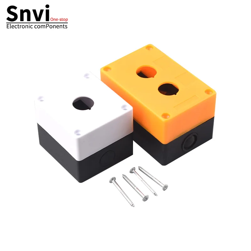 22mm 1/2/3/4/5-Position Push Button Box, Single-Hole Push Button Box - Waterproof Plastic Switch Control Box
