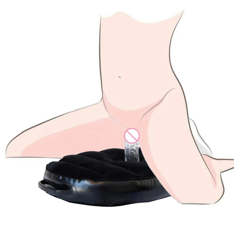 New Wedge Riding Masturbation Sex Pillow With TPE Dildo Female Love Sofa Mattress Body Position Cushion Inflatable Furniture