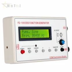 FG-100 DDS Signal Generator Frequency Counter 1Hz - 500KHz Module Sine Square Triangle Sawtooth Waveform for Electrical Tool