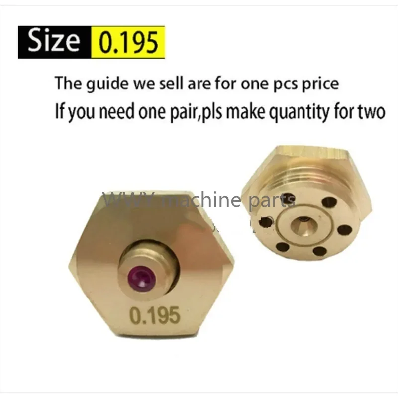 

1PCS EDM Parts 0.192mm Molybdenum Wire Guider Ruby Diamond 0.195mm Guide for Medium Speed Wire Cut Machine