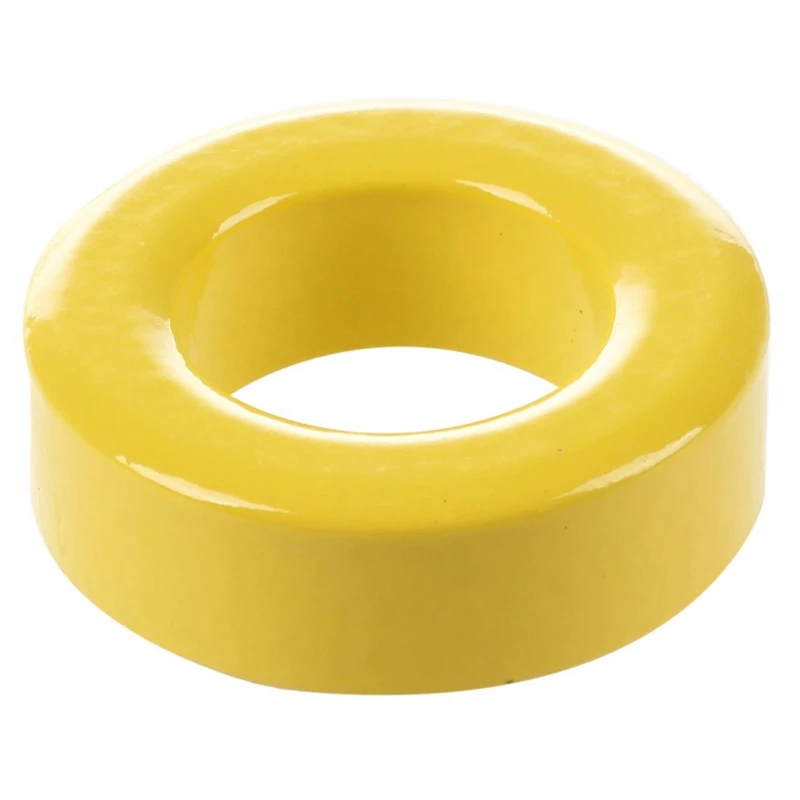 4 Pcs 33Mm X 19Mm X 11Mm Yellow White Iron Core Ferrite Rings Toroid