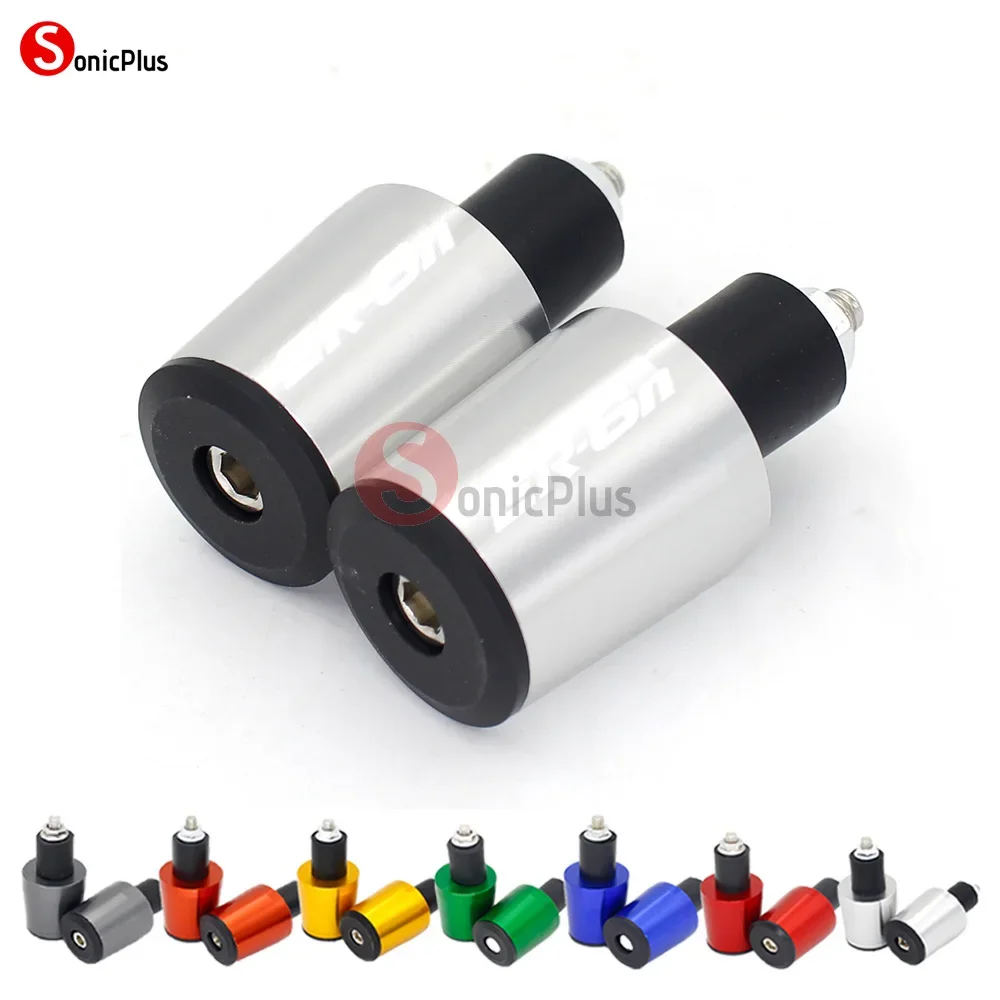 For Kawasaki ER6n Motorcycle Accessories Handlebar End Slider Cap Bar End Balancer with Logo