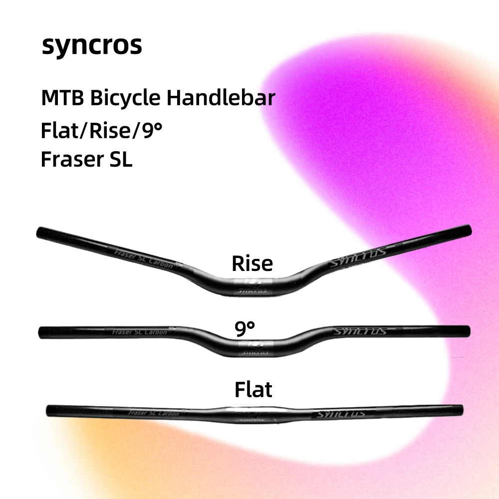 

Полностью карбоновый руль Syncros, черный руль Фрейзера SL для горного велосипеда, велосипедный руль/плоский/зажим для подъема 31,8 мм, 660-740 мм, подметание 6 °/15 °