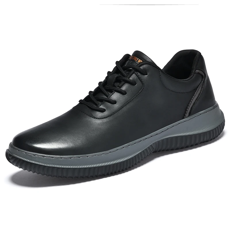 

New Men Shoes Casual Shoes Leather Lace-Up Casual Sports Shoes Outdoor Wear-Resistant Genuine Leather High-Quality Men Shoes