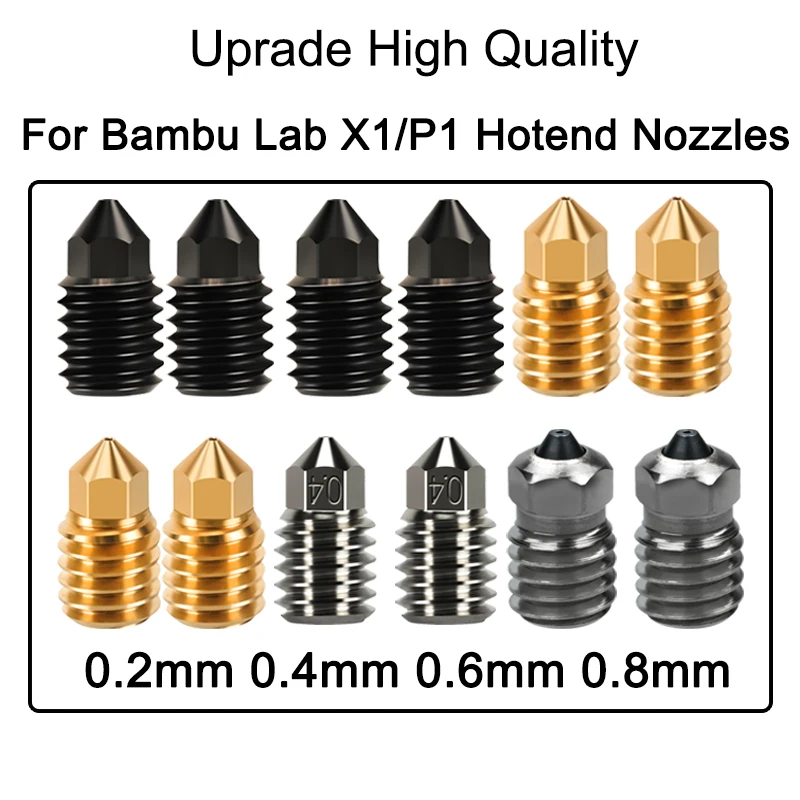 

Для Bambu Lab Nozzle P1s Сопло 0,2 0,4 Bambulab X1c Сопло P1p Bambulabs X1 Carbon для Bambulab Hotend