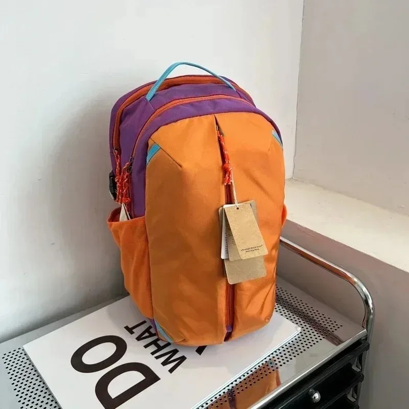 2025 حقيبة كتف جديدة مقارنة الألوان حقيبة كتف رياضية خارجية ملونة حقيبة ظهر عصرية للمشي لمسافات طويلة