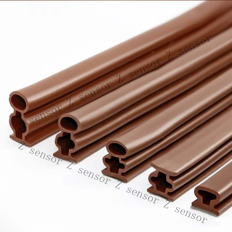 Z+ Silicone Sealing Strip Sealed Slot for Security Doors Soundproof Prevent 1Meter
