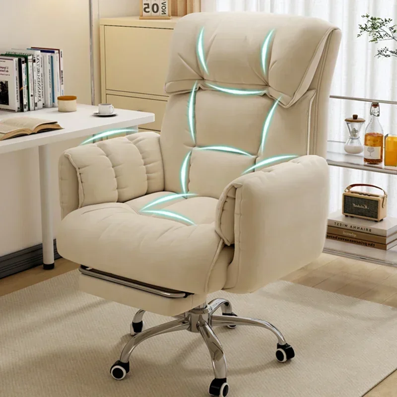 Relaxation Armchair Desk Wheel Office Chairs Computer Swivel Comfortable Gamer Rotating Lazy Chaise De Bureaux Luxury Furniture