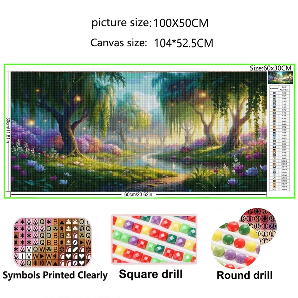 

Diamond Painting Tree New Arrivals 2025 Diamond Mosaic Cross Stitch Landscape Rhinestone Pictures Craft Kit
