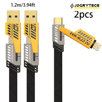 4 in 1 65W Fast Charging USB cable Type C Usb Micro For Iphone Samsung Huawei Xiaomi Multi Port Multiple Charging Wire