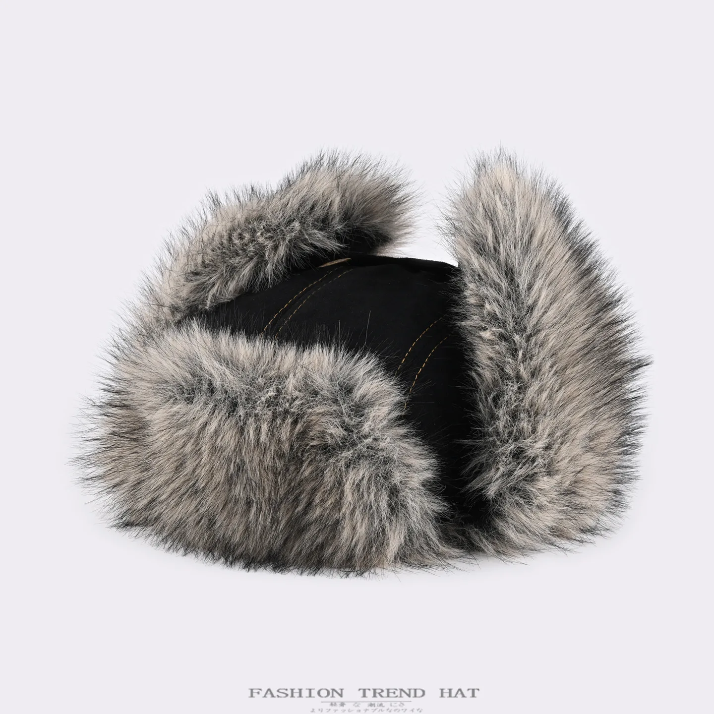 Winter New Plush Thickened Warm Lei Feng Hat Men Women Outdoor Ear Protection Hat Pilot Hat Thick warm ear protection cotton cap