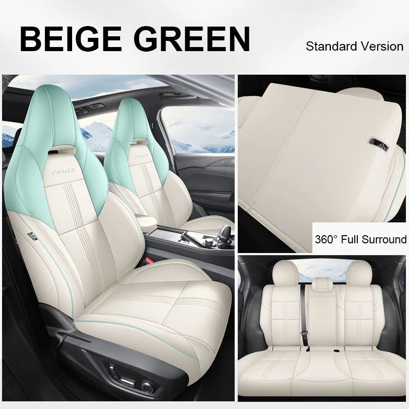 Custom Fit Auto Accessoires Stoelhoezen Full Set Kunstleer Voor Lynk & Co 01 Ev 2021-2024 Met Voor-En Achterste Rij Fullset