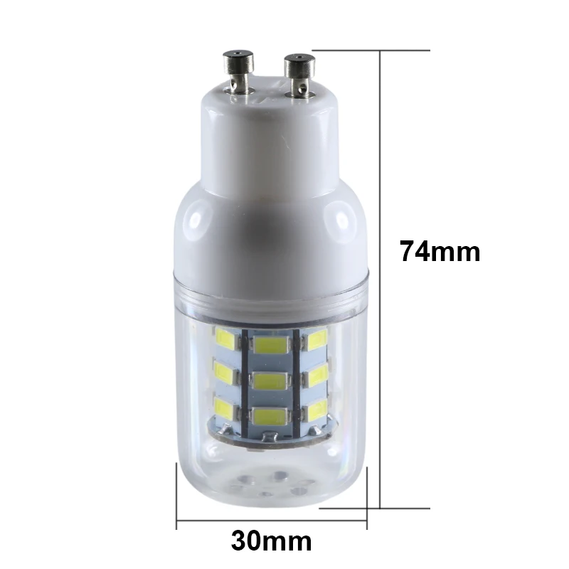 Led Light GU10 Super 3W Dc 12V 24v 110v 220V Candle Spotlight For Home House Boat Low Volt Bulb 12 24 V Super Lamp 360 Degree