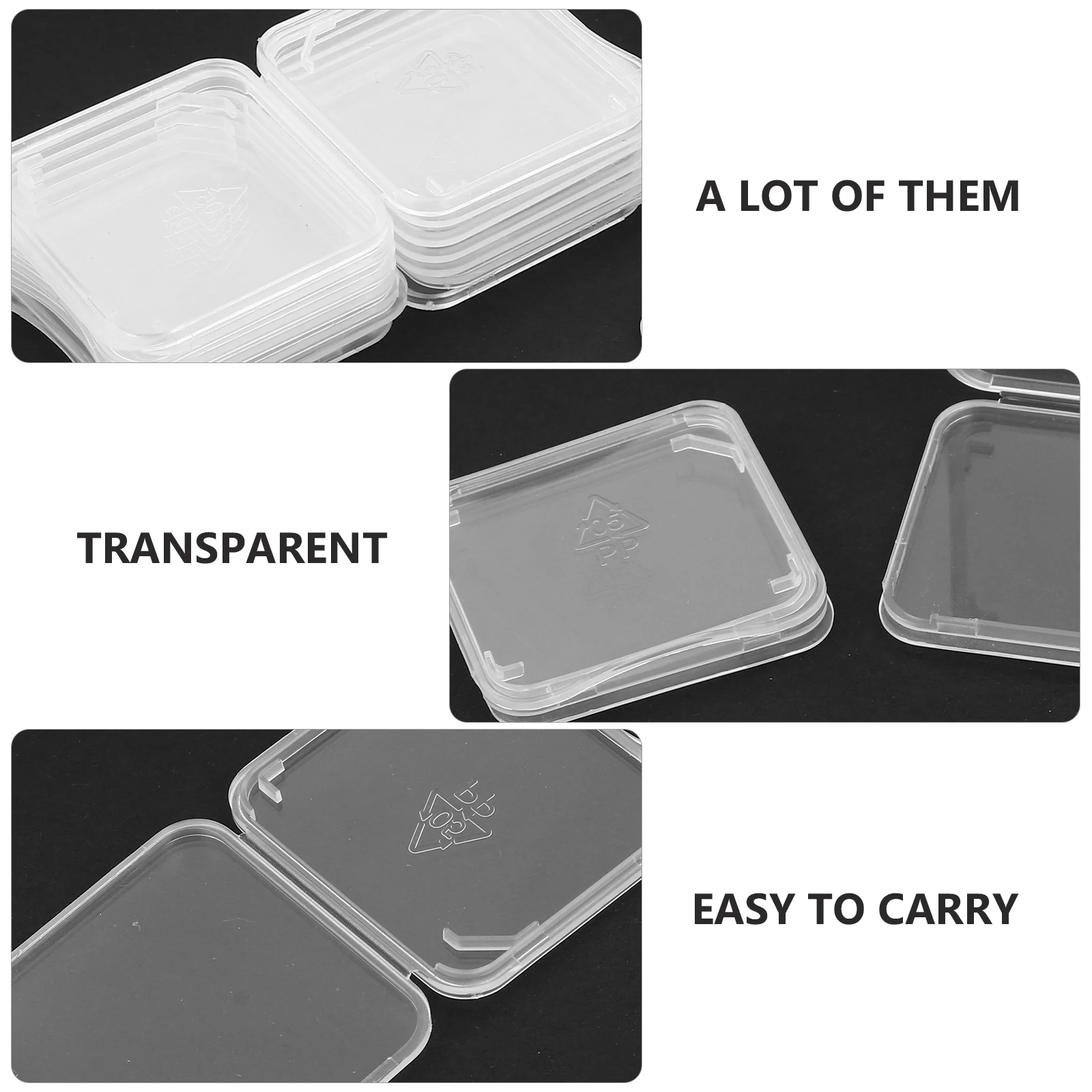 

Memory Card Box Holder Case Thicken Computer Cases Transparent Storage for Cards
